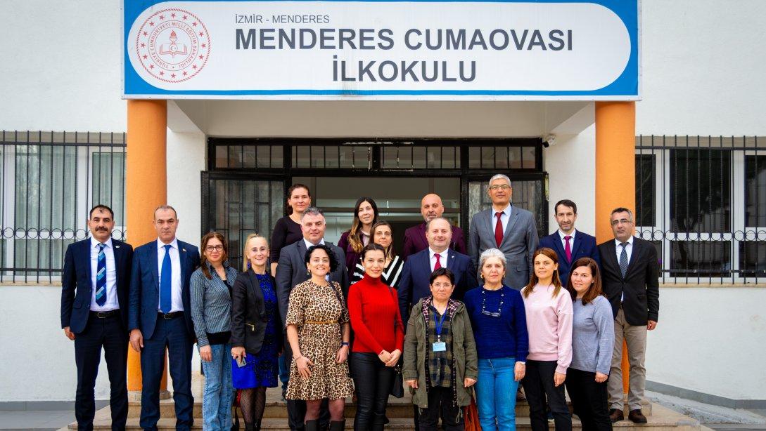 MEB Ölçme, Değerlendirme ve Sınav Hizmetleri Genel Müdürü Kemal BÜLBÜL, Menderes Cumaovası İlkokulu'nda