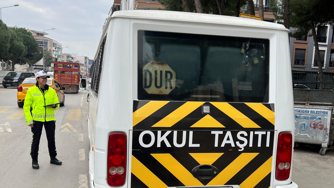 Okul Servis Araçları Denetlendi